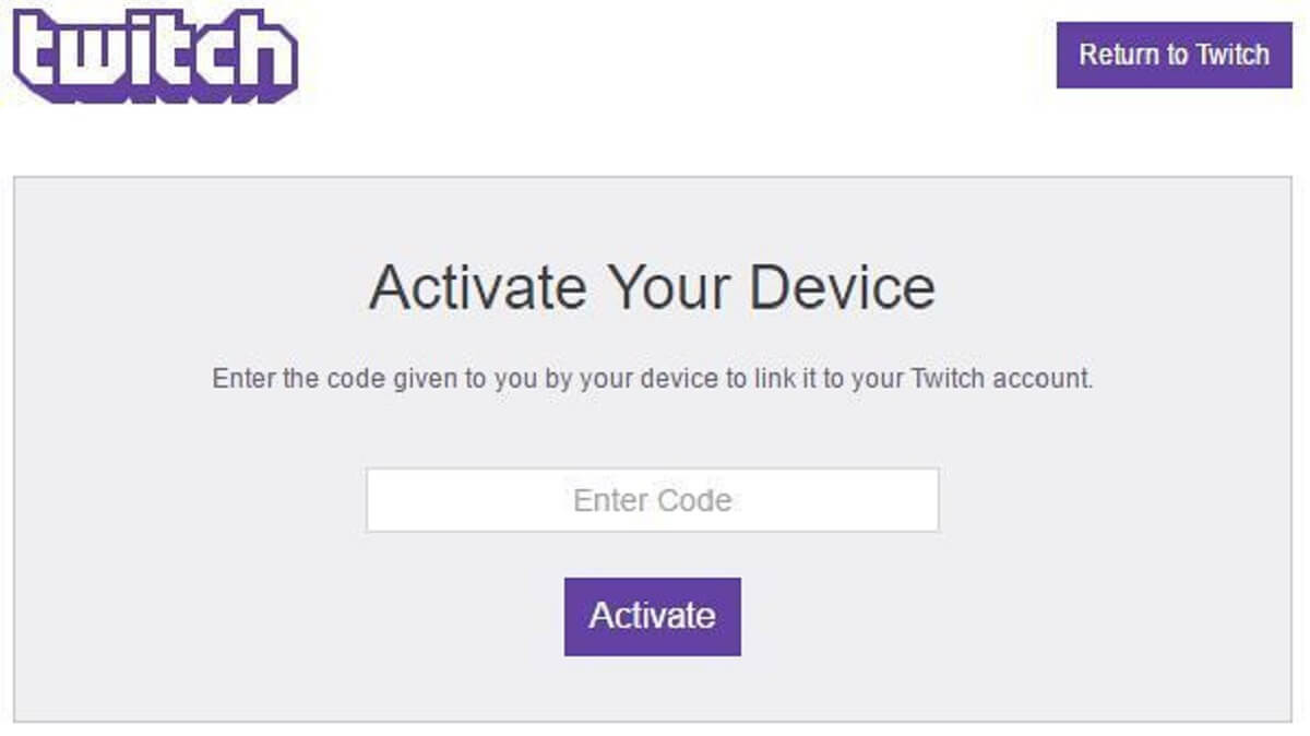 Twitch.tv/activate